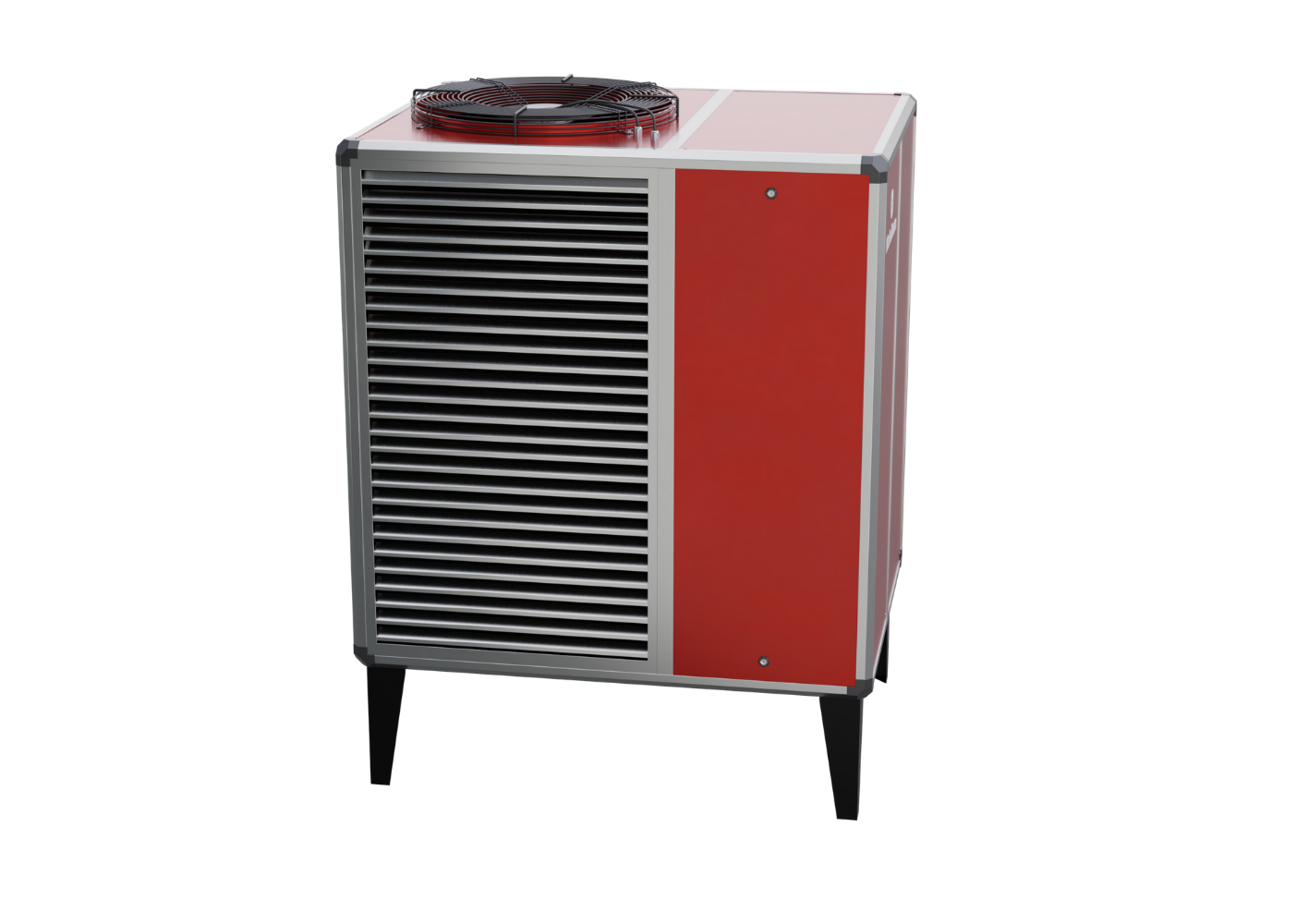 Red Industrial BoxAir Air Source Heat Pump