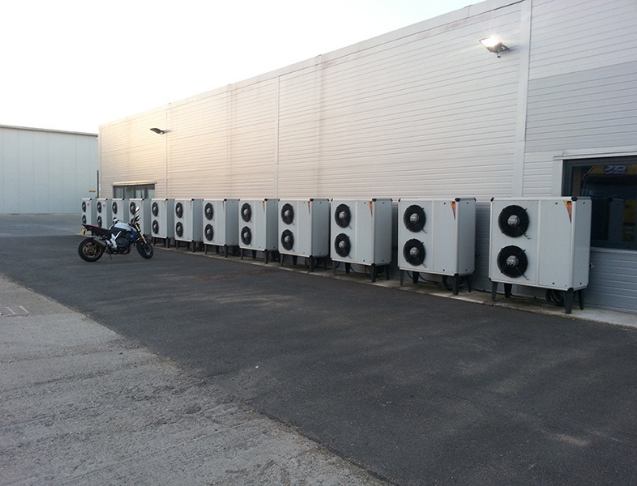 Commercial Air Source Heat Pump Installation